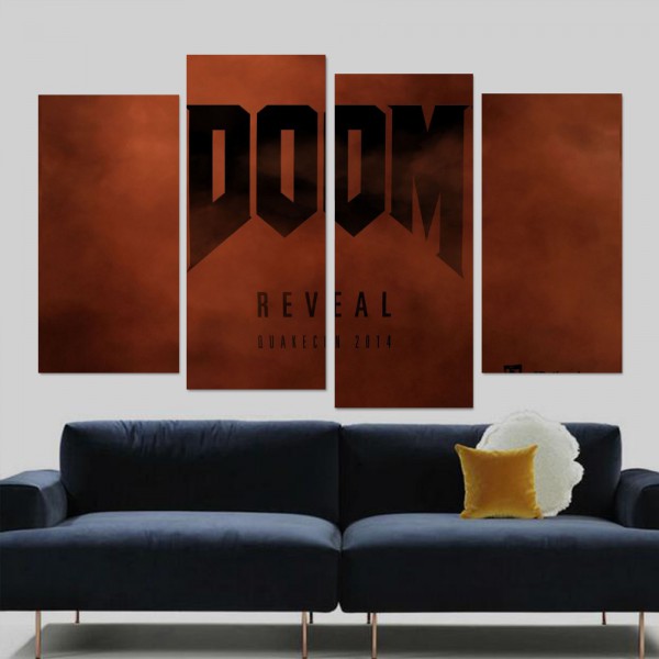 doom 4 game poster 