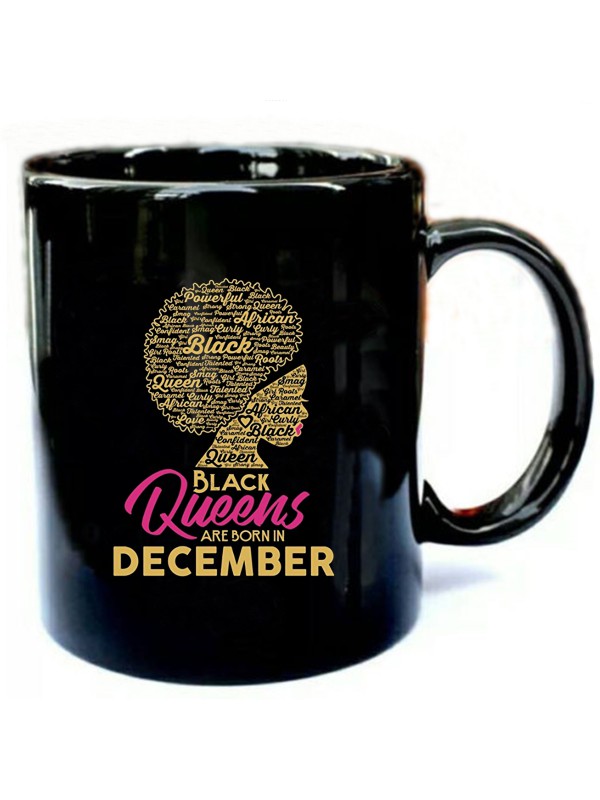 Black Queens Are Born In December Tee