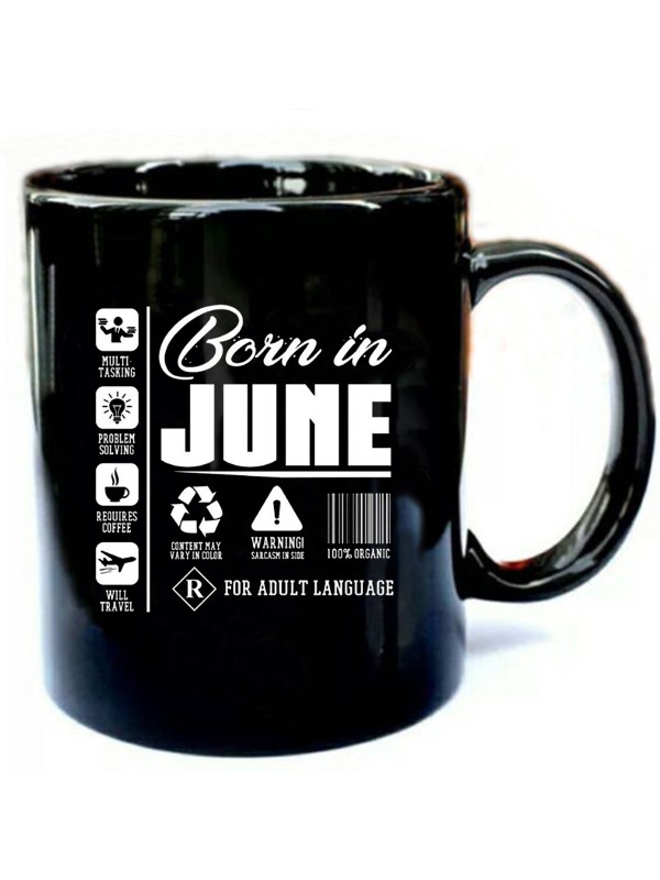 Born In June Content T Shirt