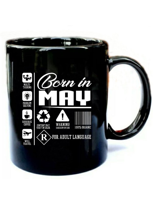 Born In May Content T Shirt