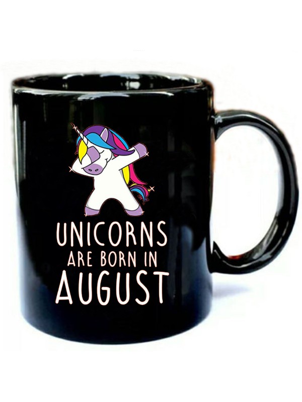 Dabbing Unicorn Born In August T Shirt