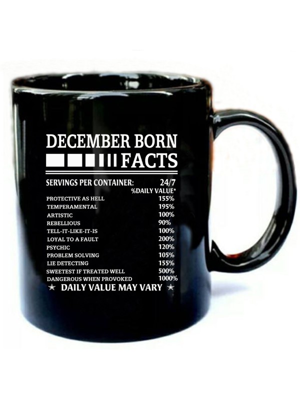 December Born Facts T Shirt