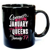 Real-Queens-Are-Born-On-January-17-T-Shirt