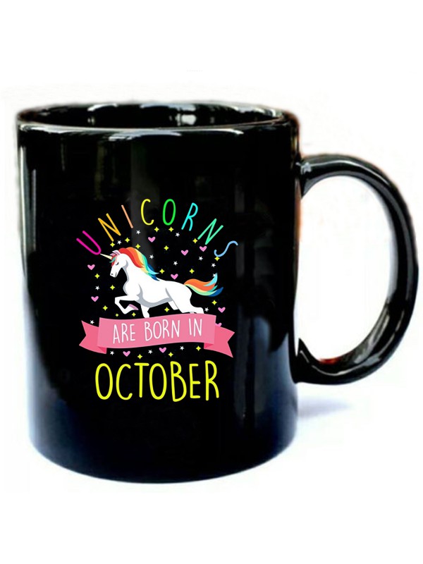 Unicorns Are Born In October Colorful