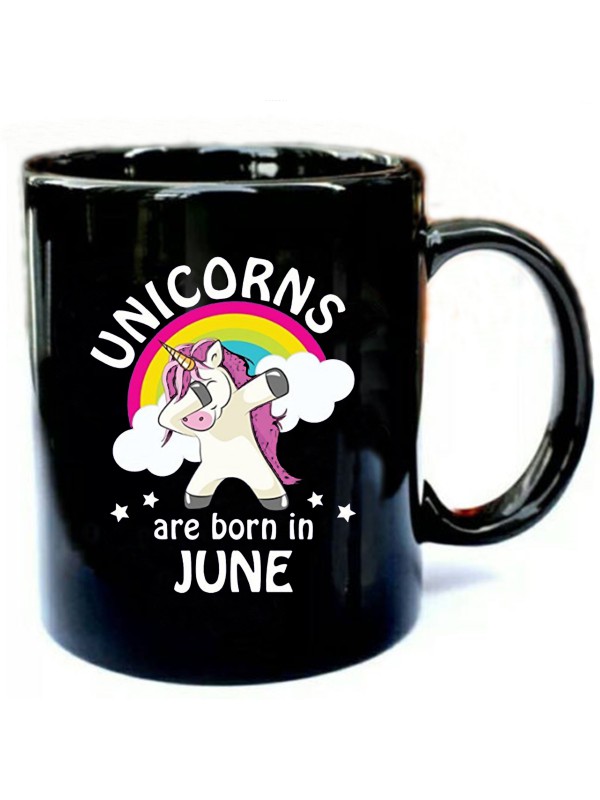 Unicorns are Born in June Birthday Dabbing