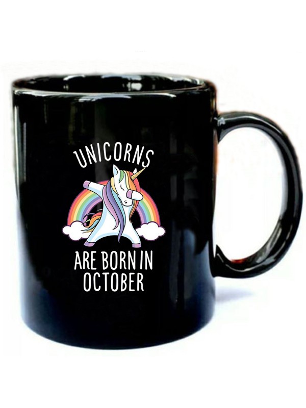Unicorns are Born in October Dabbing T Shirt