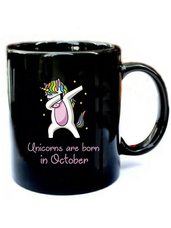 Unicorns are born in October Dab T Shirt