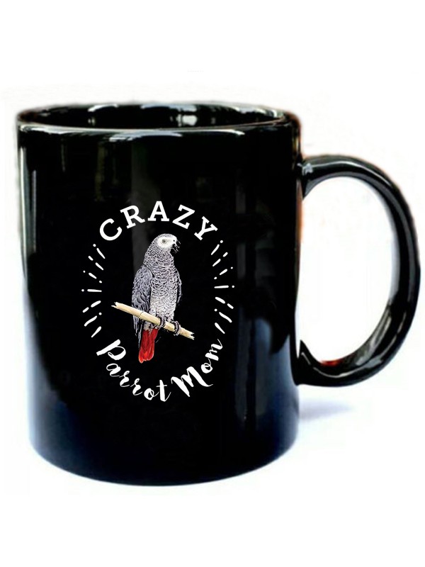 Crazy Parrot Mom Funny African Gray Parrot